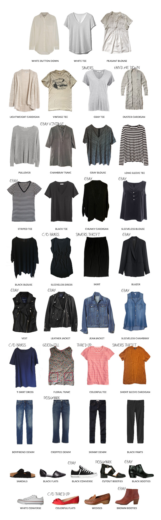 Karin Rambo of truncationblog.com shares her 2016 Capsule Wardrobe