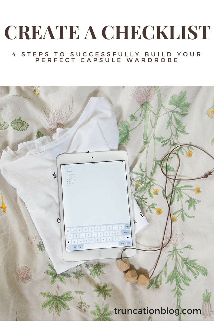 Create a Checklist: Your Perfect Capsule Wardrobe