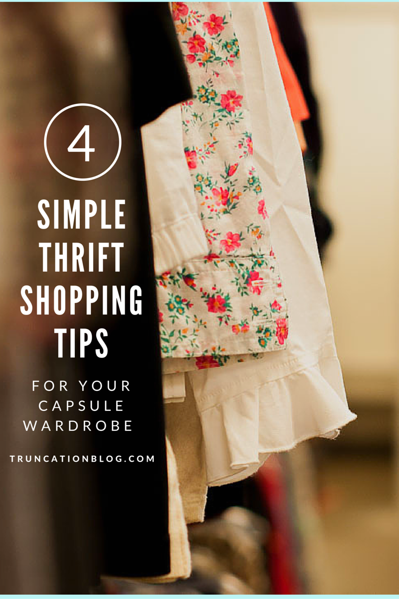 4 Simple Thrift Shopping Tips for Your Capsule Wardrobe