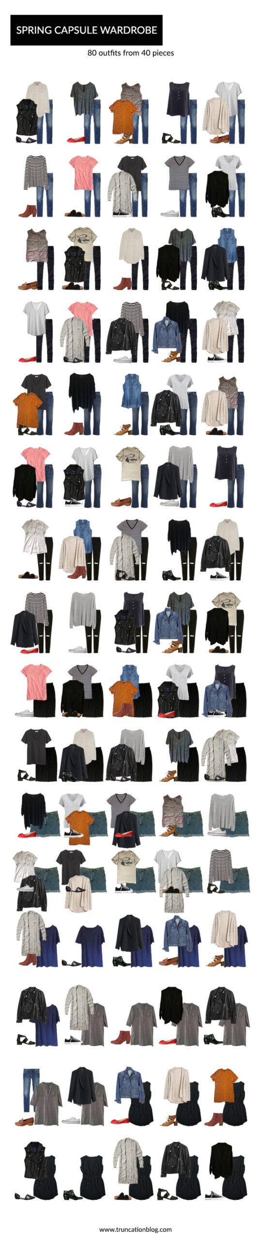 Karin Rambo of truncationblog.com shares her spring 2016 capsule wardrobe recap