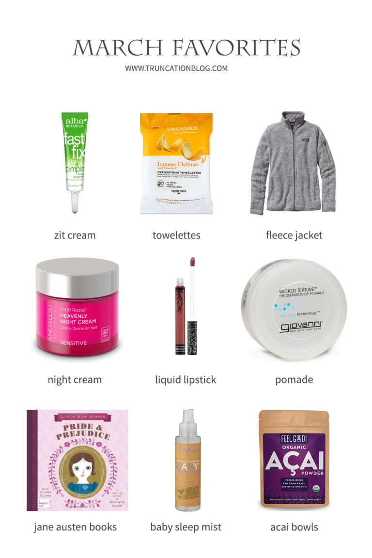 Karin Rambo of truncationblog.com shares her March Favorites: Ethical Beauty, Cruelty Free Makeup, and Skincare