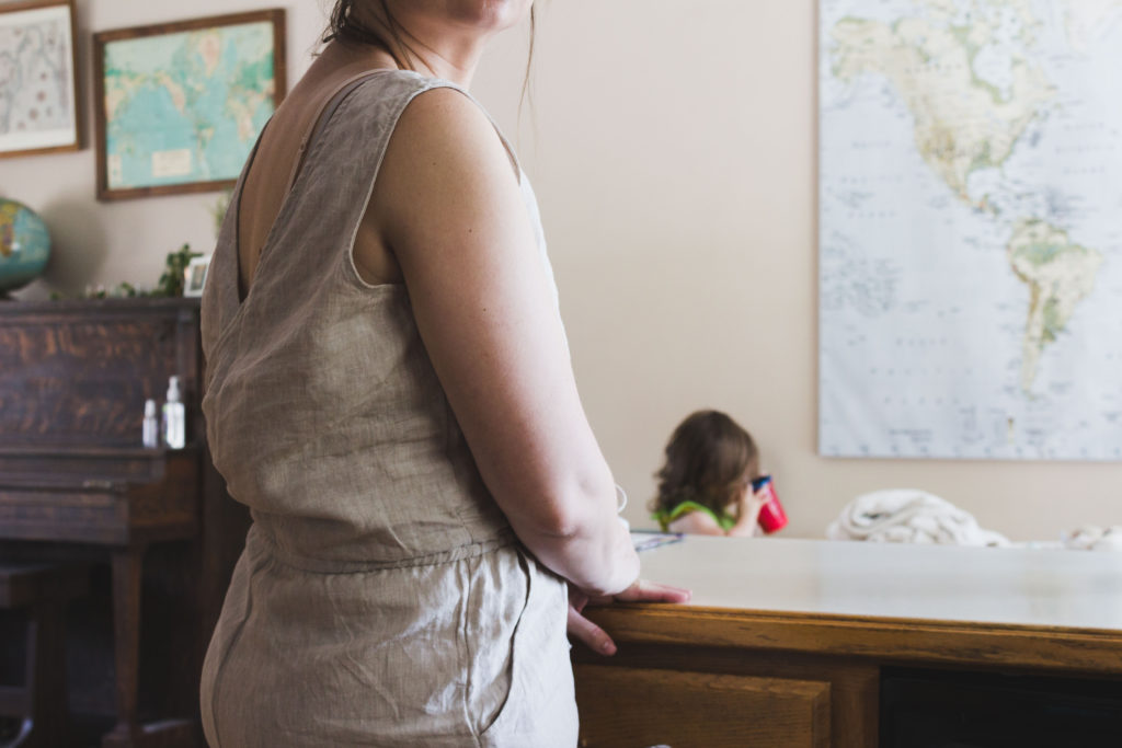 Karin Rambo of truncationblog.com shares her tips on styling a jumpsuit postpartum