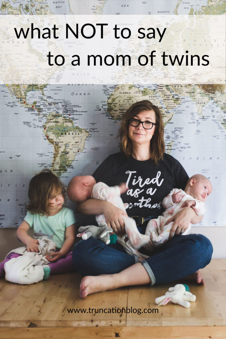 what not to say to a twin mom