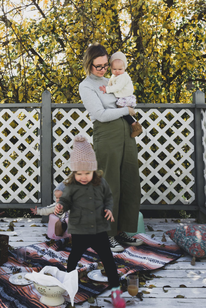 A Blueberry Muffin & Apple Cider Picnic I created this blueberry muffin & apple cider picnic for my girls using things I found around the house.