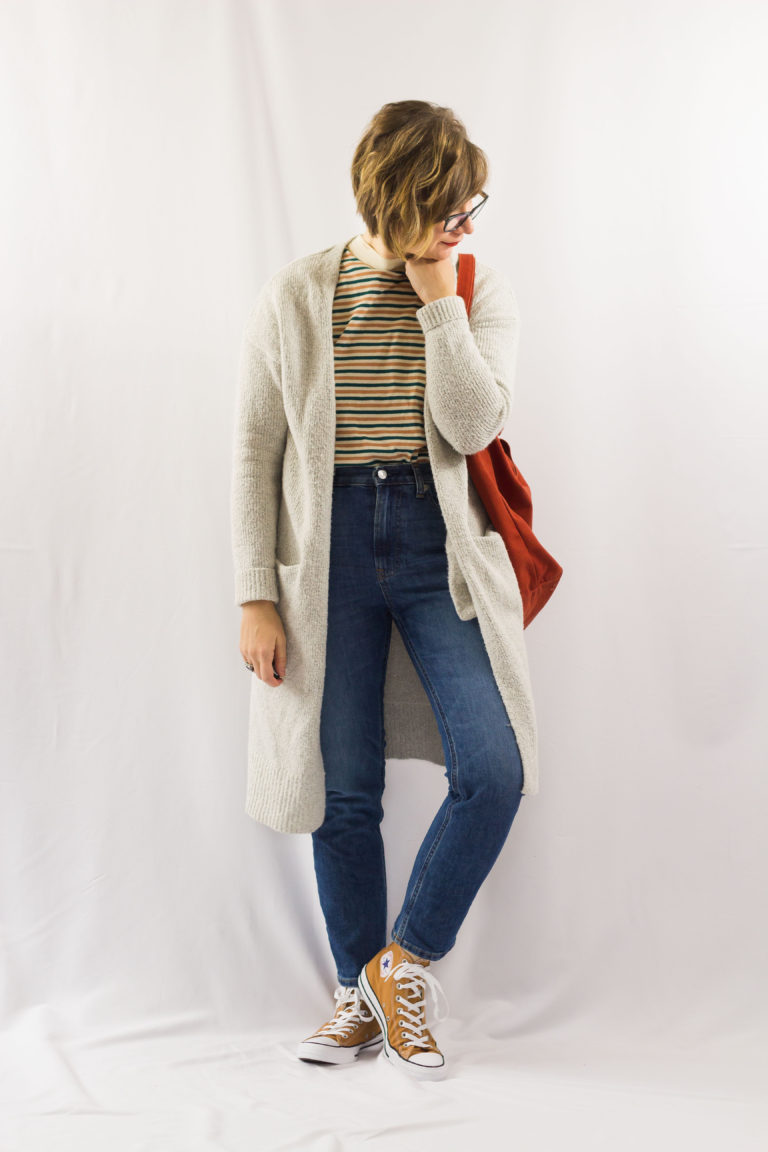 Winter '18 Capsule Outfit No. 8 Boyfriend Jeans & Yellow Converse