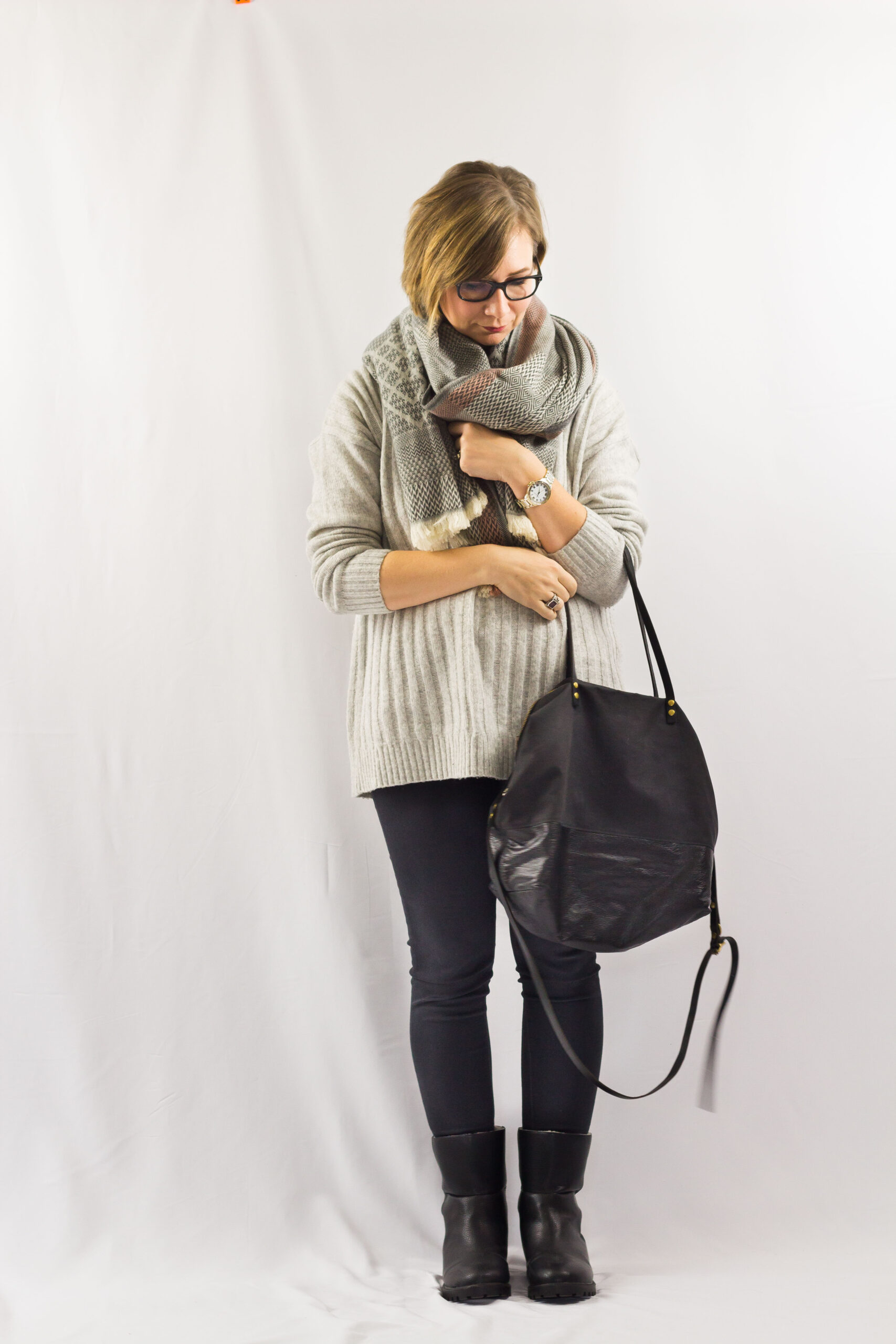 Chunky Sweater and Moto Boots-3
