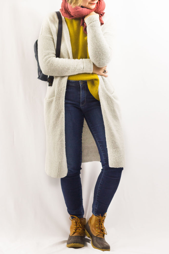 Layering a Sweater under a Cardigan-2 Layering a Sweater under a Cardigan-1