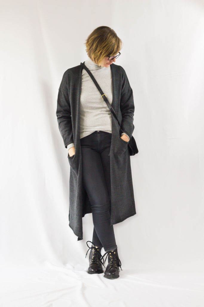 Long Cardigan and Turtleneck-1