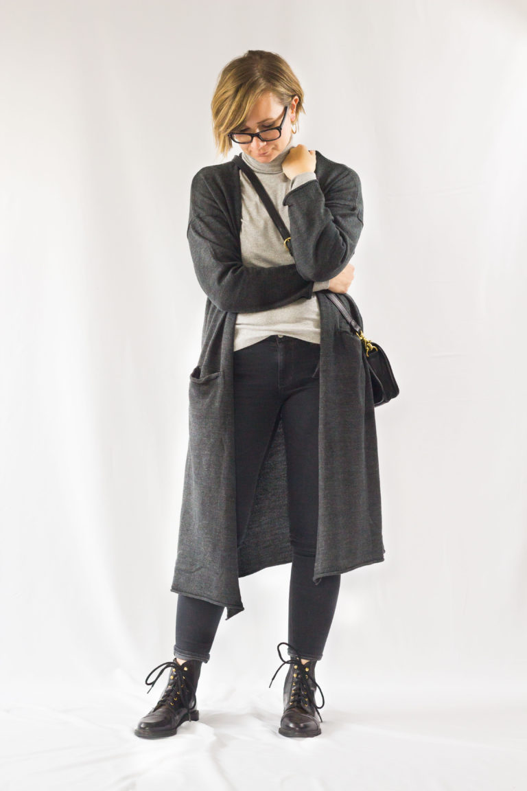Long Cardigan and Turtleneck-1