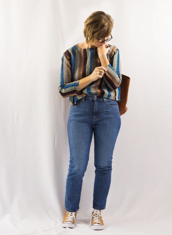 Stripes and Boyfriend Jeans-1