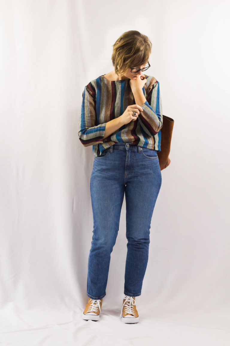 Stripes and Boyfriend Jeans-1