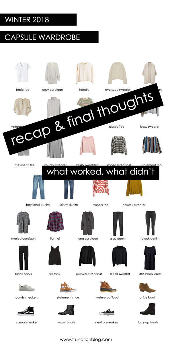 Winter 2018 Capsule Wardrobe Recap: Final Thoughts