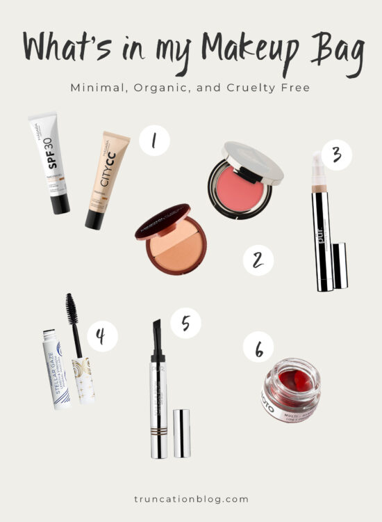 What's in my Makeup Bag: Minimal, Organic, and Cruelty Free