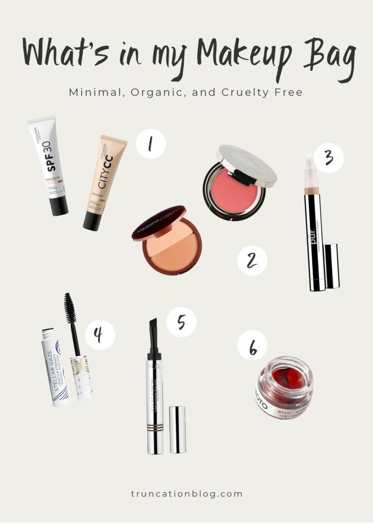 What's in my Makeup Bag: Minimal, Organic, and Cruelty Free