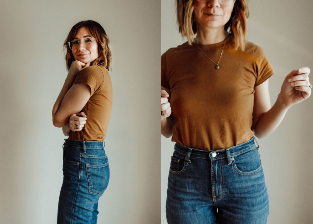 Everlane Denim, Everlane Denim Review, Dark Wash Jeans, Cheeky Jeans, Straight Leg Jeans, High Waisted Jeans