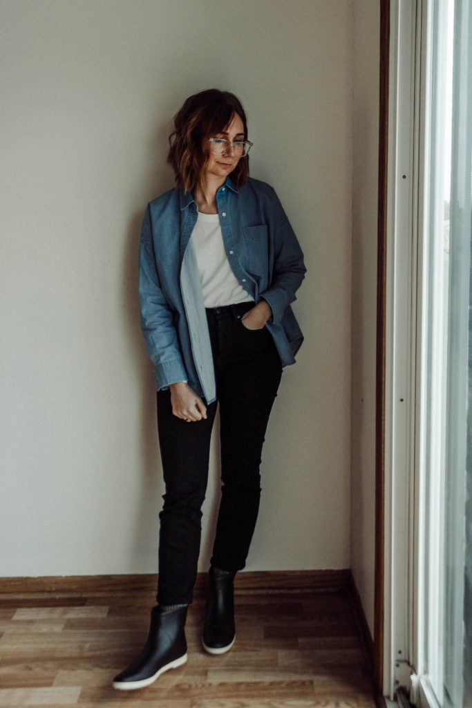 What I Wore Last Week + Ethical Rain Boots