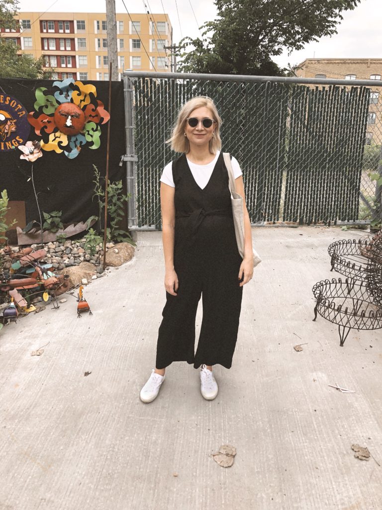 30 Days of Summer Style Day 6: jumpsuit over a t-shirt