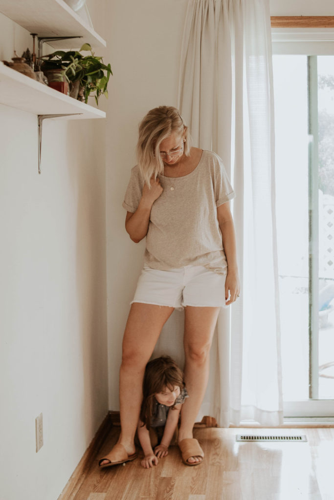 30 Days of Summer Style Day 2: White Shorts and Tan T-shirt