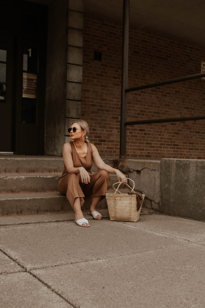 30 Days of Summer Style Day 15: Everlane Luxe Cotton Jumpsuit