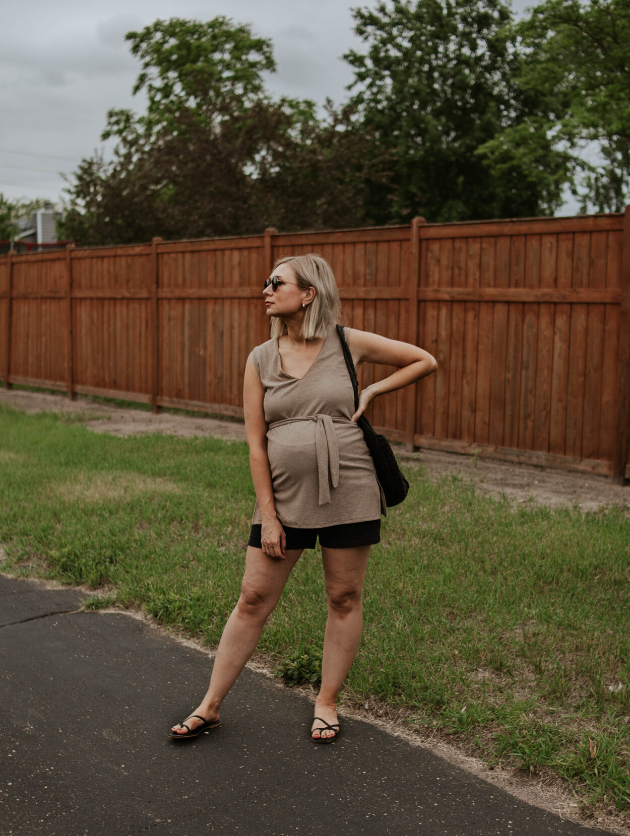 30 Days of Summer Style Day 17: Black Linen Shorts