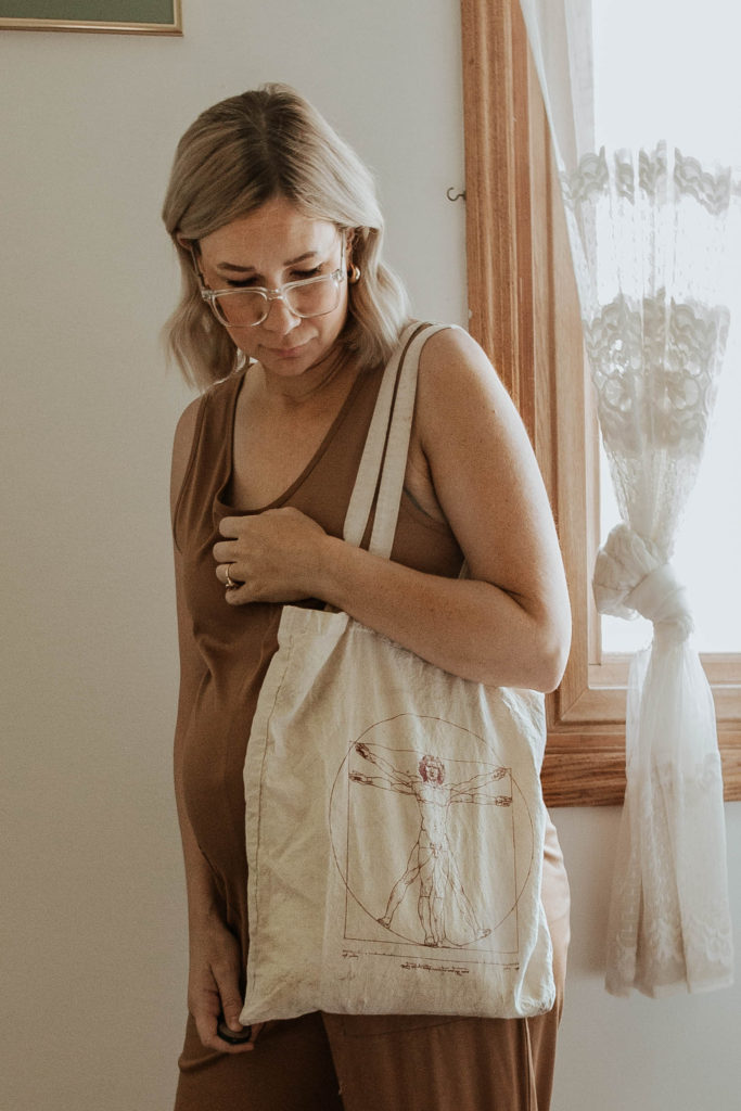 camel colored jumpsuit, cotton jumpsuit, white sandals, maternity jumpsuit