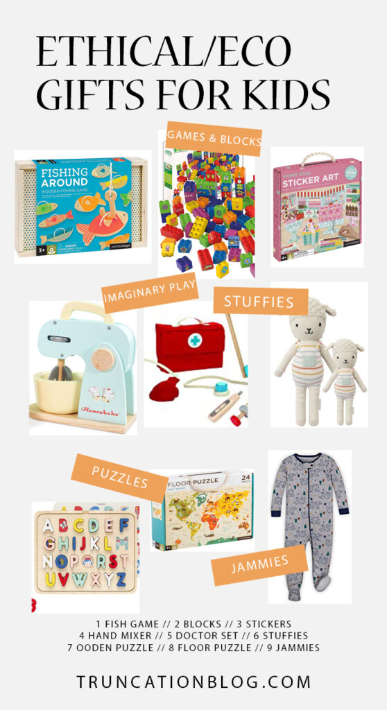 Ethical/Eco Gift Guides for Women & Kids, Gift ideas for toddlers