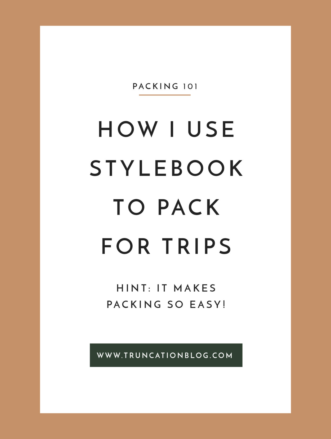 How I Use Stylebook to Pack for Trips