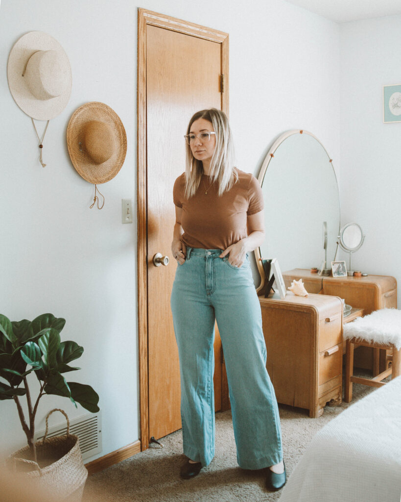 Everlane Denim Guide, Super Soft Wide Leg Jean
