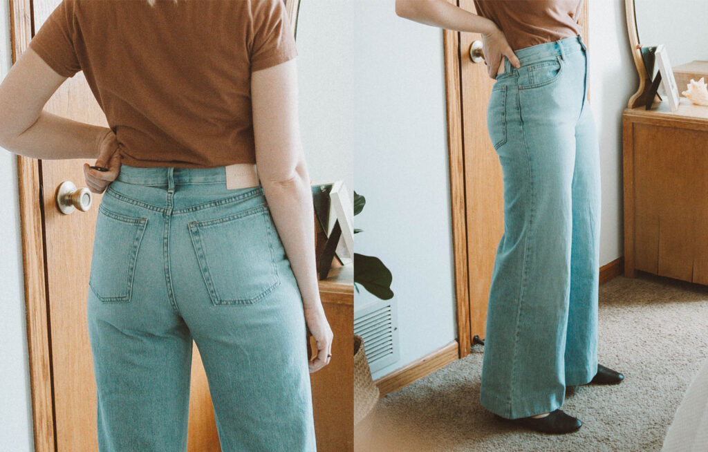 Everlane Denim Guide, Super Soft Wide Leg Jean