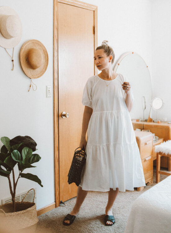 What's New at Everlane + 4 mini reviews, the tiered cotton dress