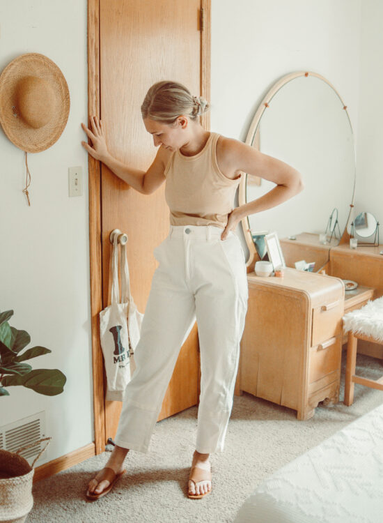 Everlane Summer Sale + A Few New Pieces, organic cutaway tank, barrell pant, the leather song sandal