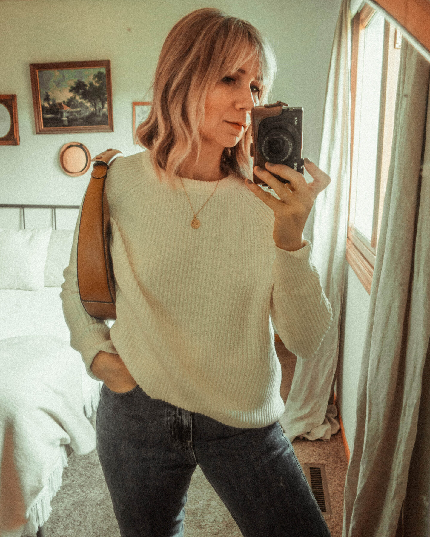 The Best Fall Sweaters at All Price Points! Cream Fisherman Sweater