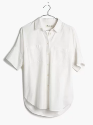 Madewell White Courier Shirt