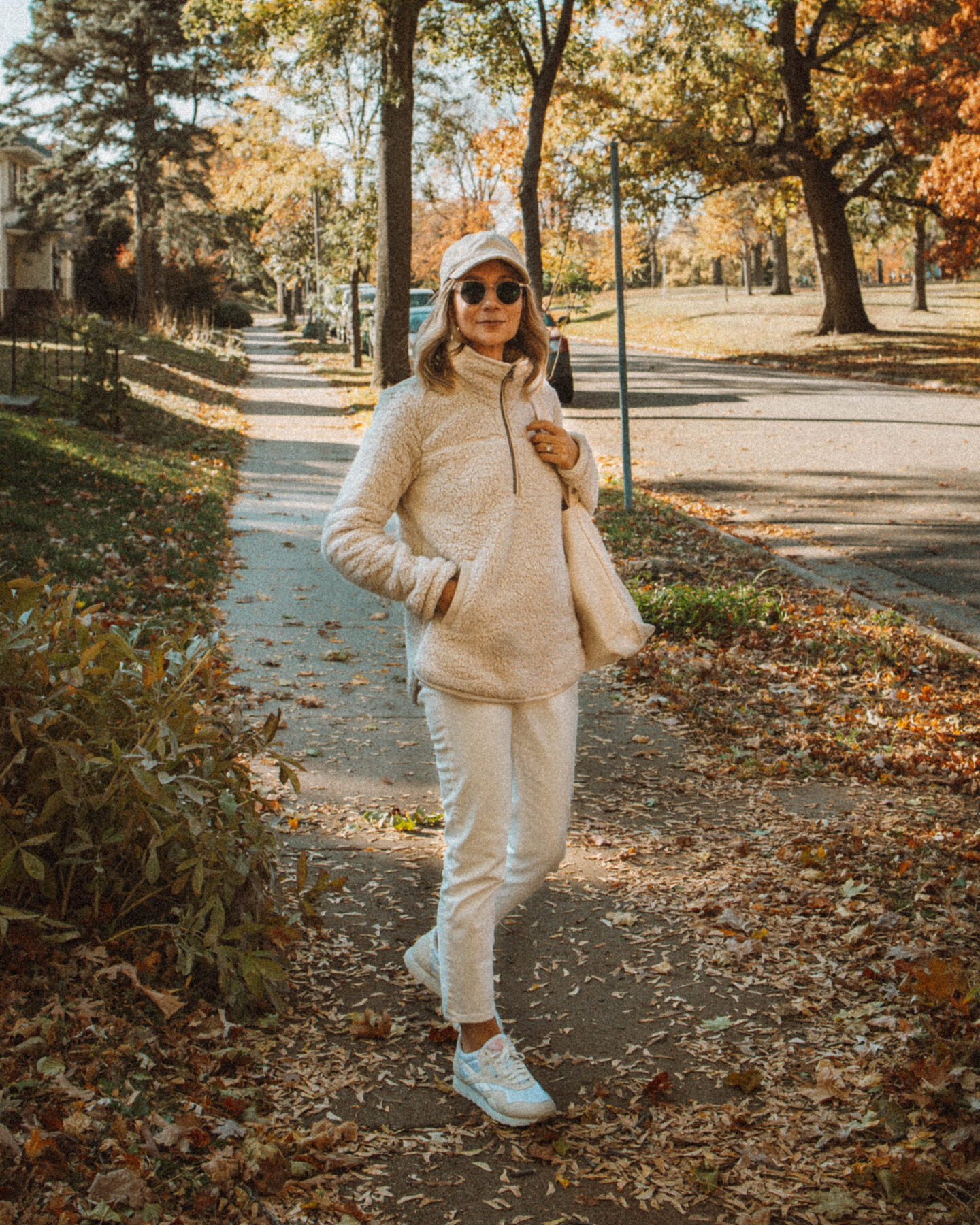 Monochrome Outfit Ideas you can Style for Real Life, Sherpa Pullover