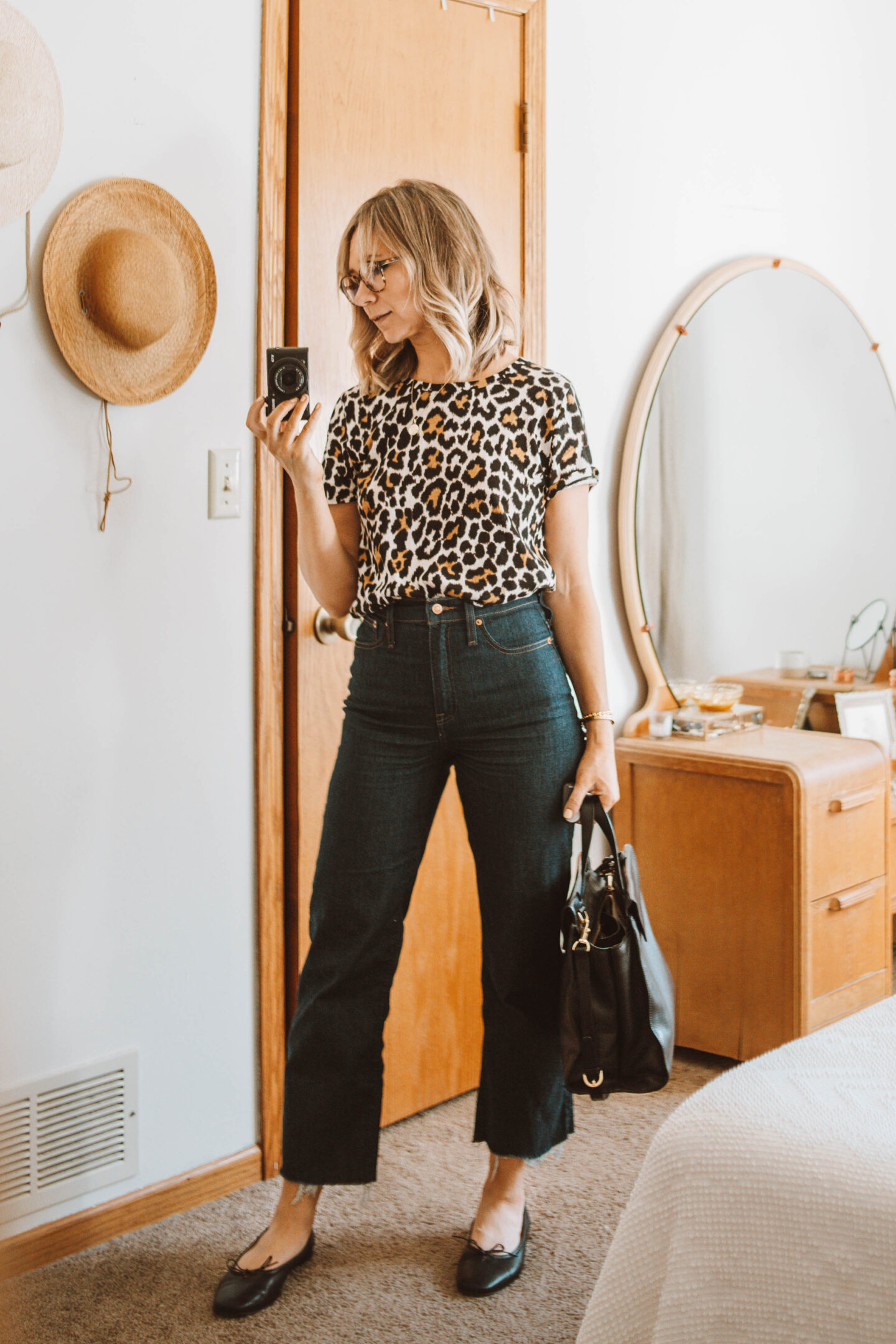 Week of Outfits + 3 Ways to Wear Knee High Boots, Leopard Print Tee