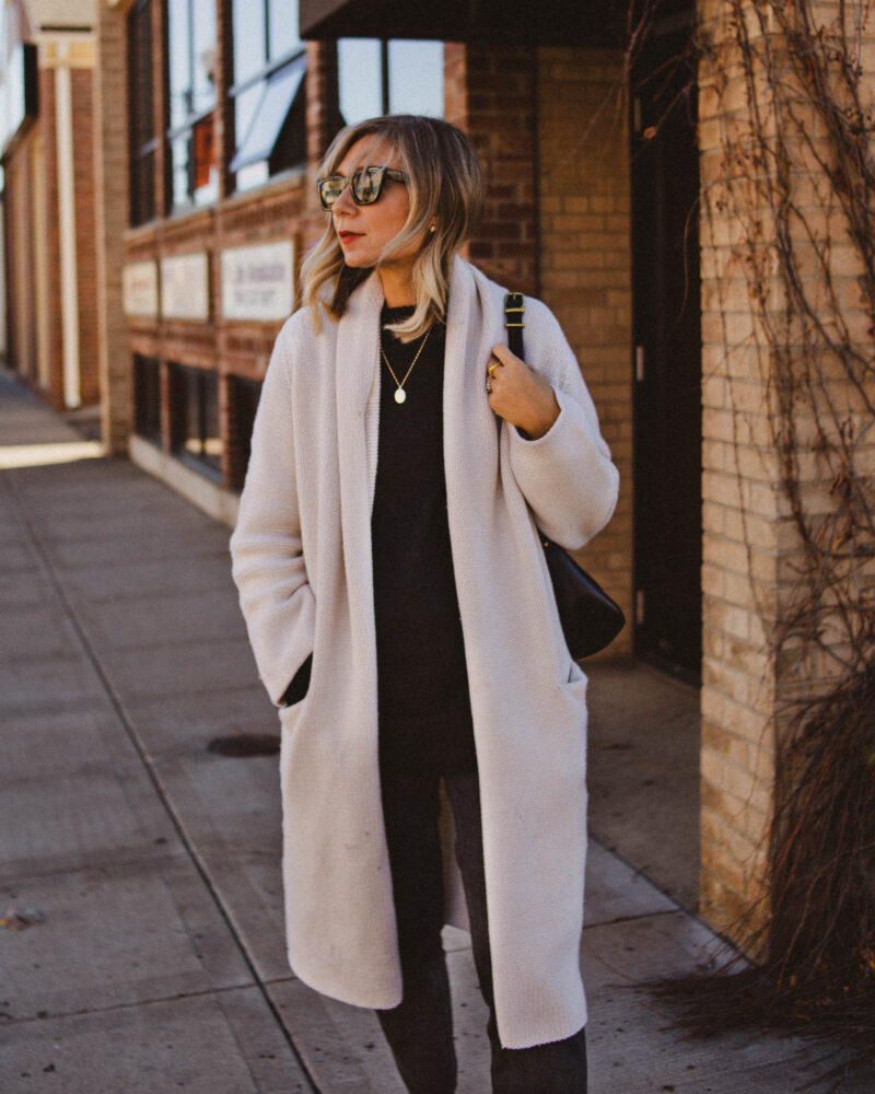 Oversized Cardigan: November 19, 2020 Outfit – Karin Emily