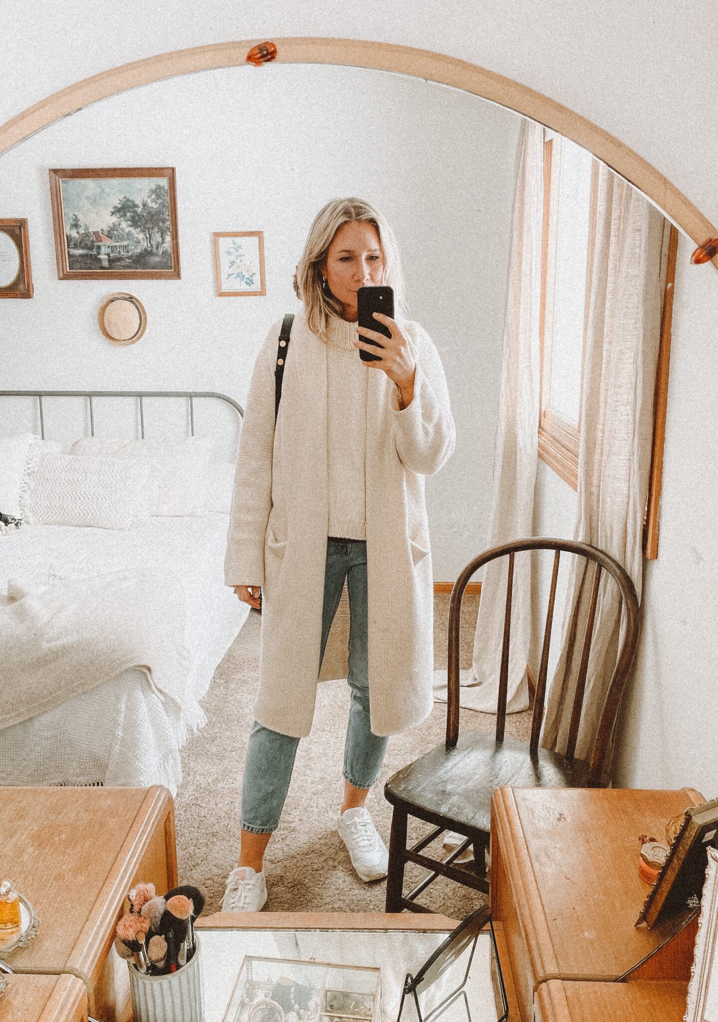 Karin Emily Style | What I've Been Wearing Lately: Oversized  Sweaters  oversized sweaters ethical knitwear oversized jumper babaa sweater, spring denim