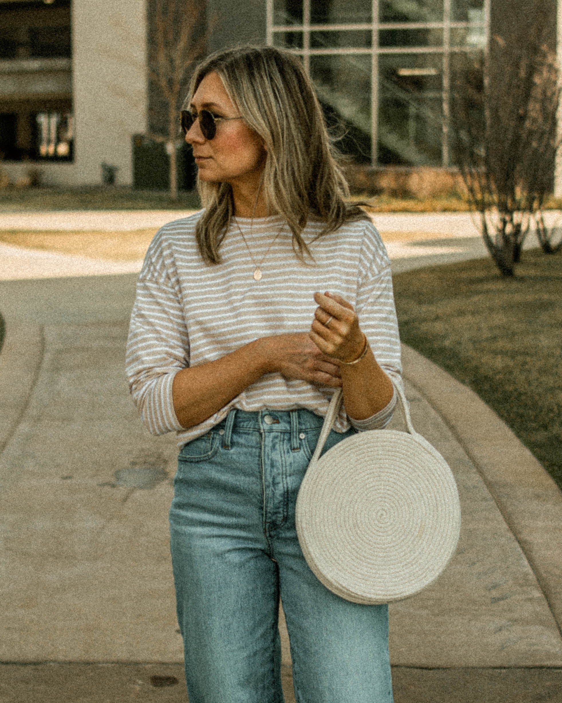 white balloon jeans