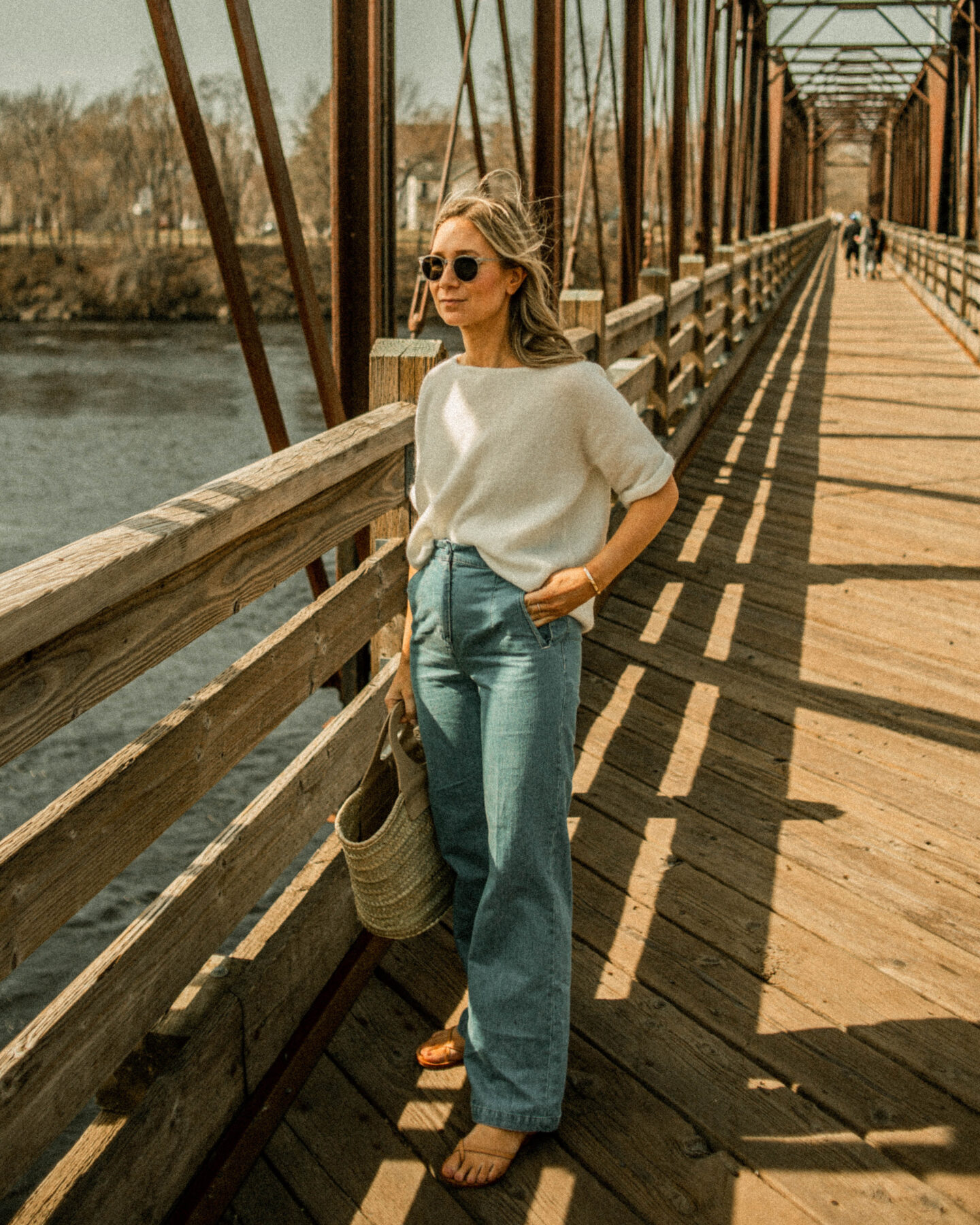 How to Style Flares for Spring: Sezane Martin Trouser + Paco Jumper ...