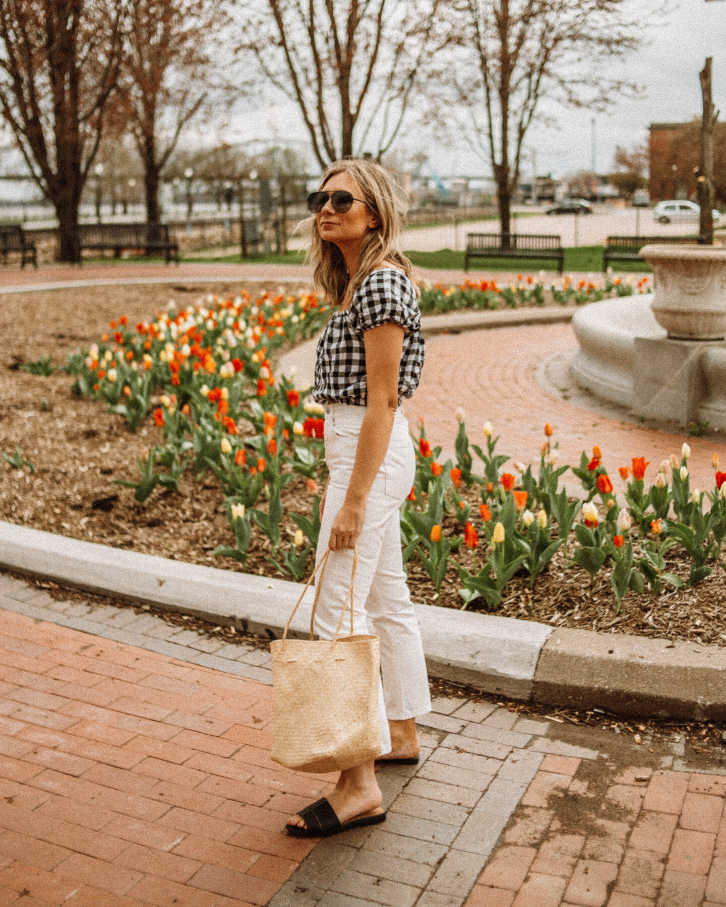 3 Blouses You Need in Your Spring and Summer Capsule Wardrobe, Gingham Puff Sleeve Blouse