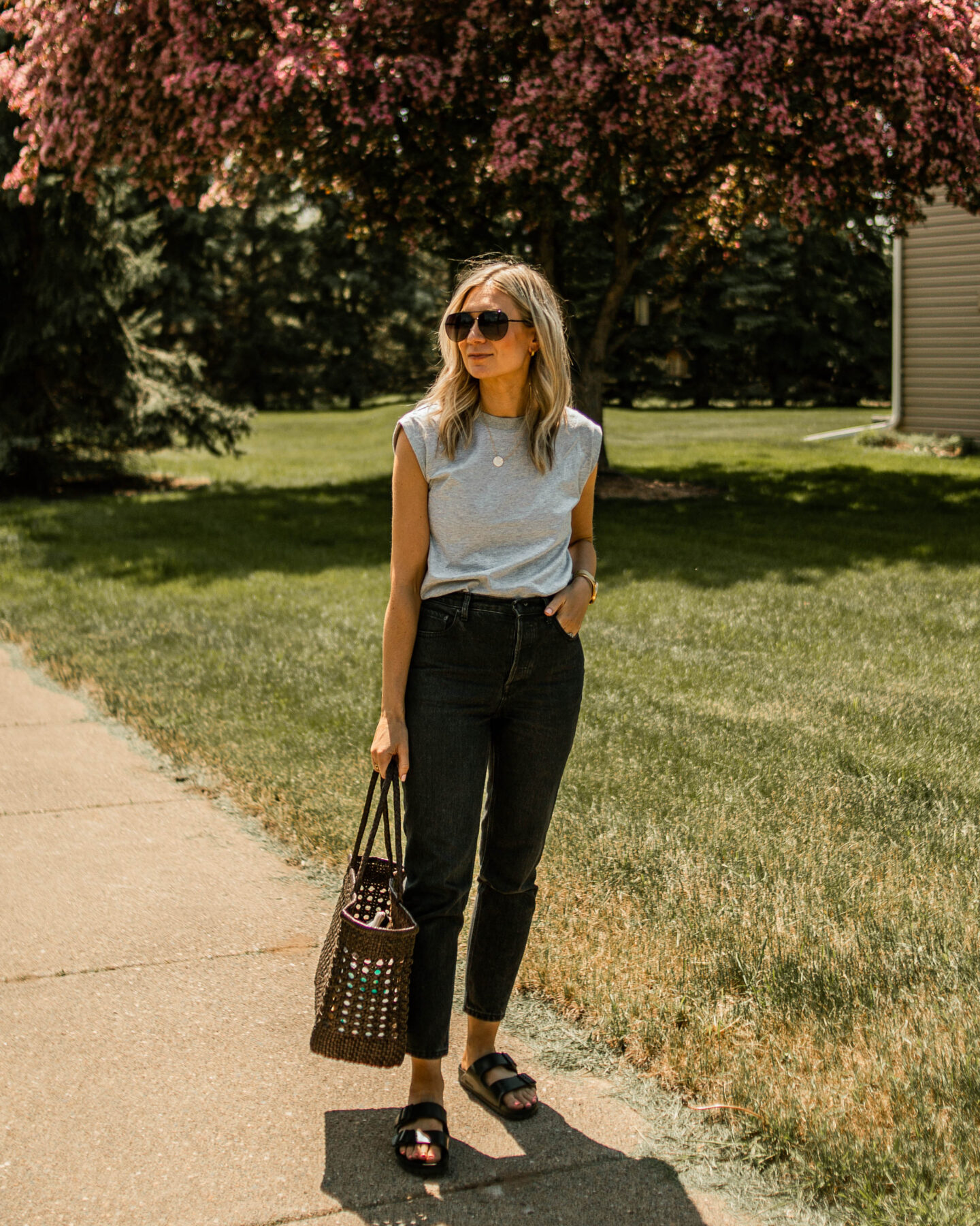 A Fun Take on a Basic: The Exaggerated Shoulder Tank, Muscle Tank