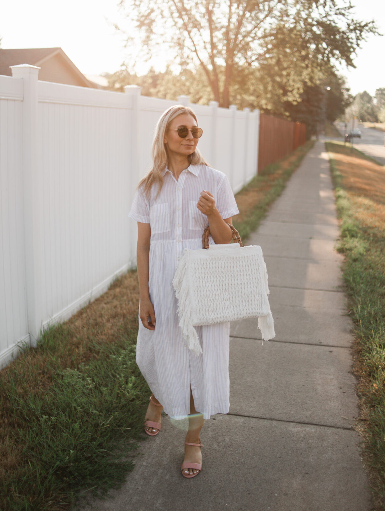The Cutest White Shirt Dress for Spring and Summer