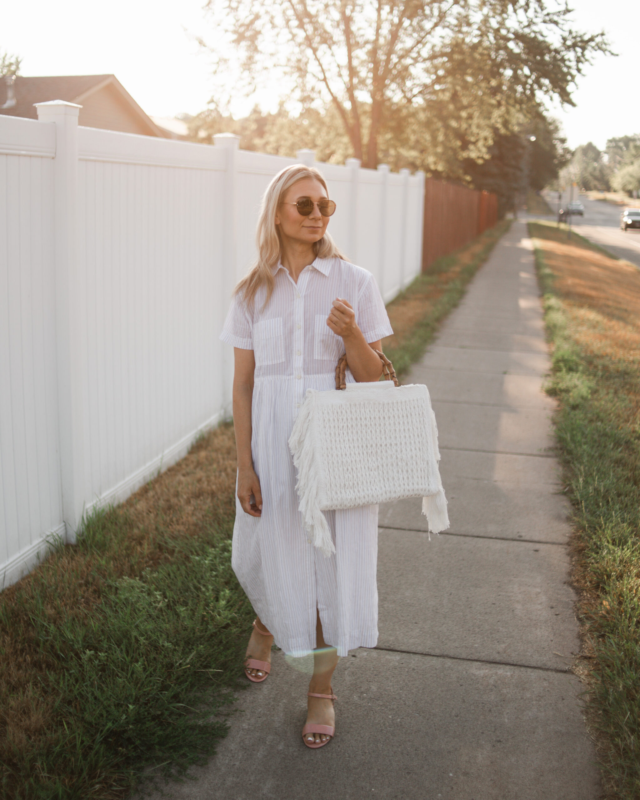 The Cutest White Shirt Dress for Spring and Summer
