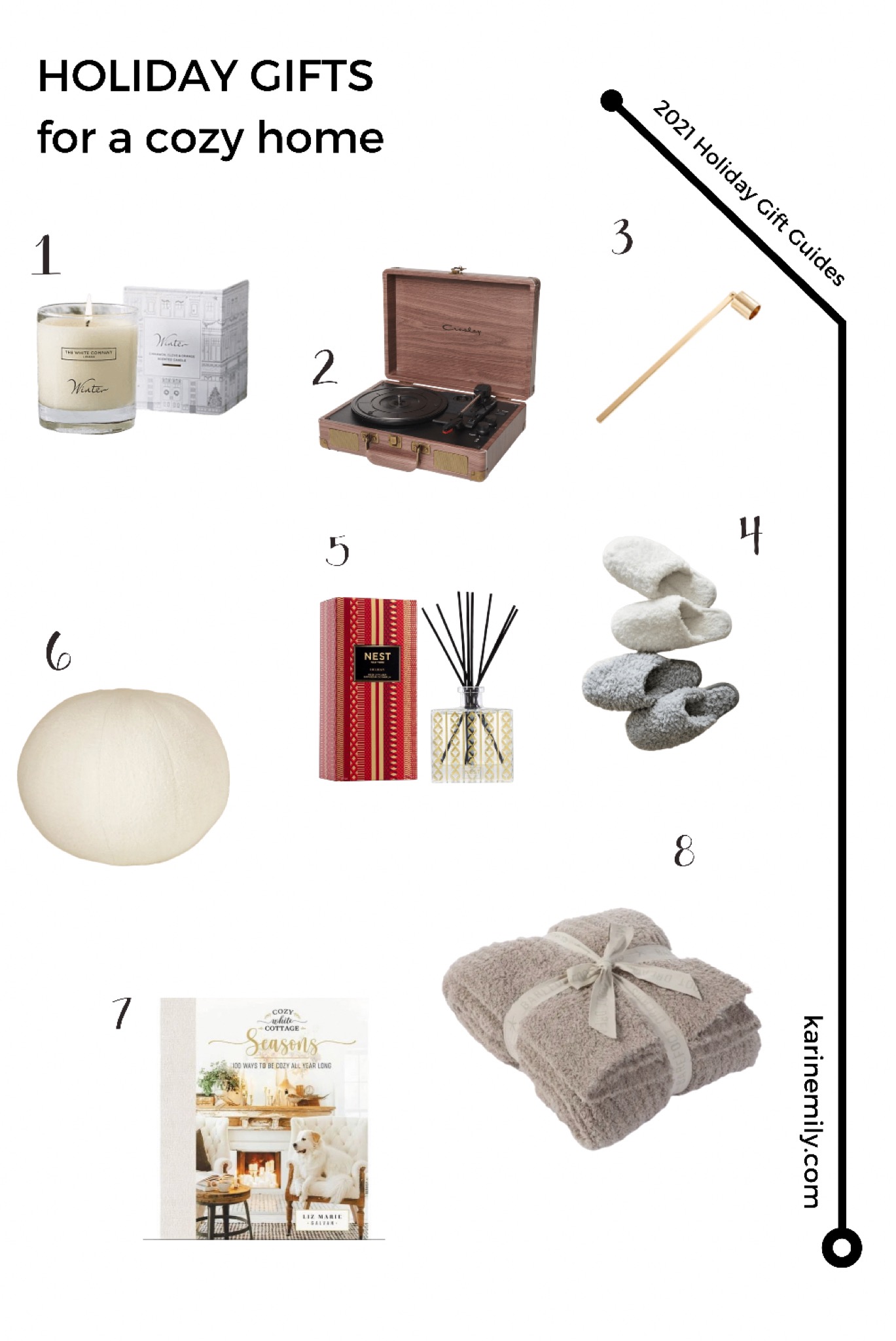 Karin Emily shares her 2021 Cozy Home Holiday Gift Guides