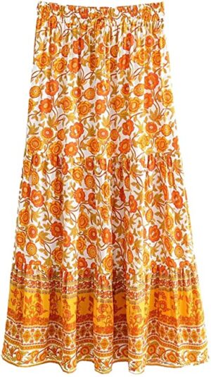 Amazon Fashion Floral Maxi Skirt
