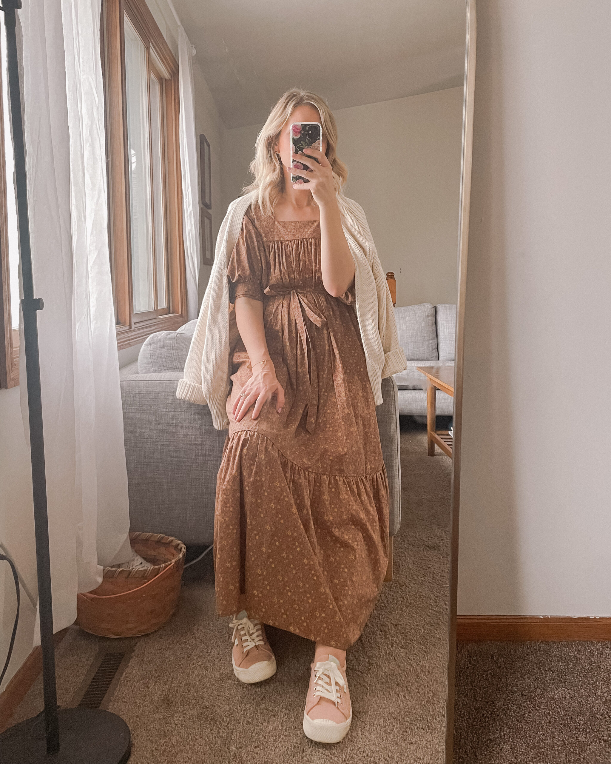 Maxi Dress & Cozy Cardigan