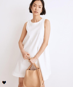 Madewell Linen Cotton Mini Dress