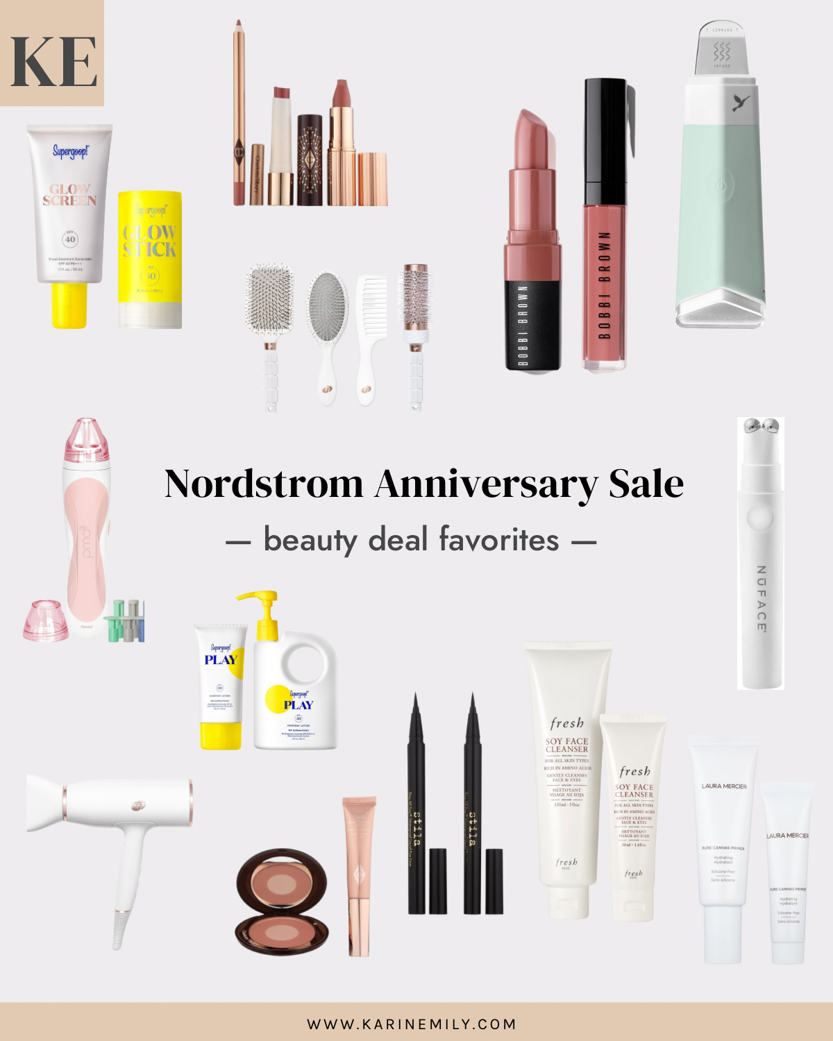 Karin Emily shares a collage of what's on her Nordstrom Anniversary Sale 2022 wishlist