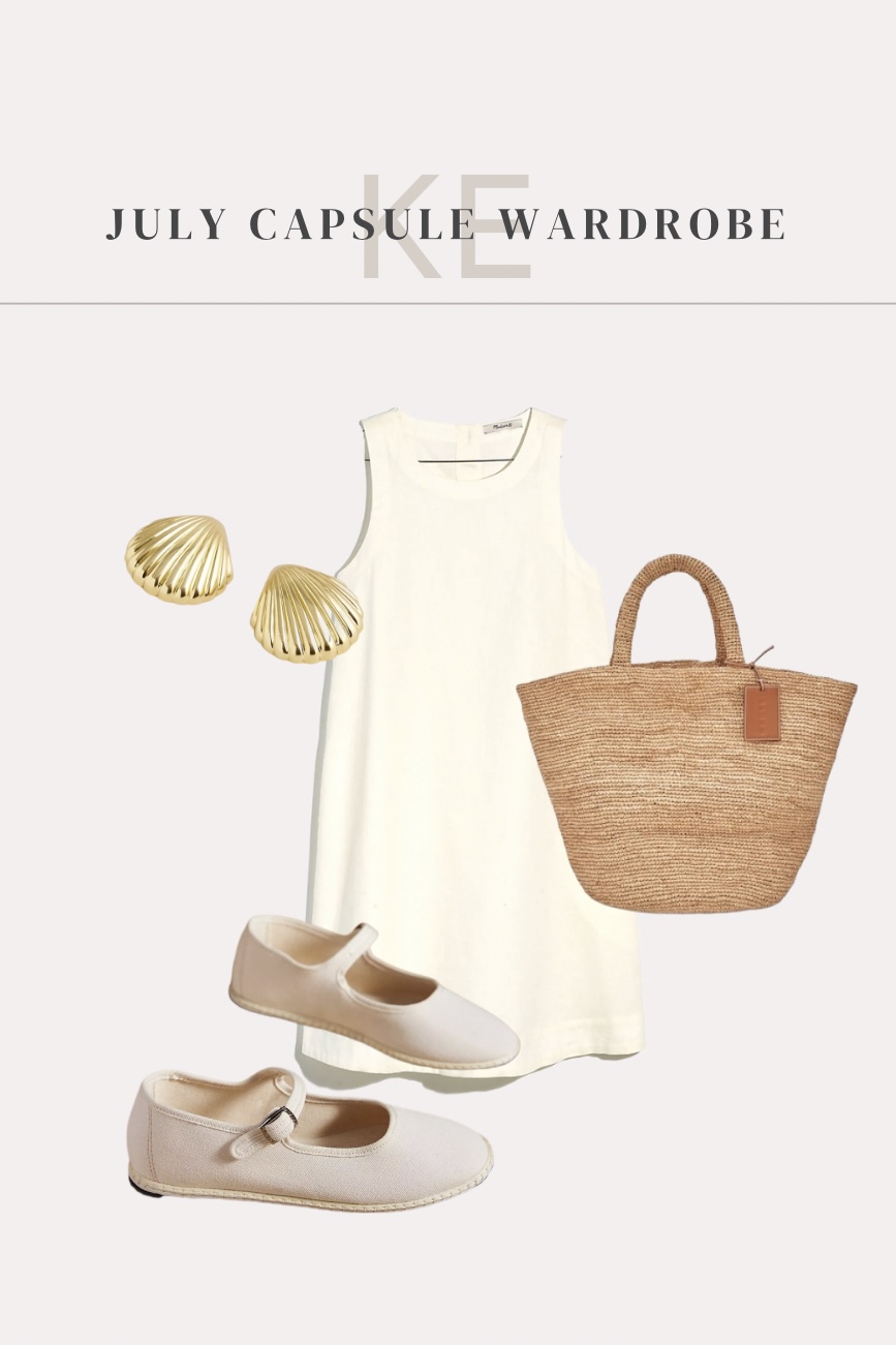 An outfit idea from my July capsule wardrobe