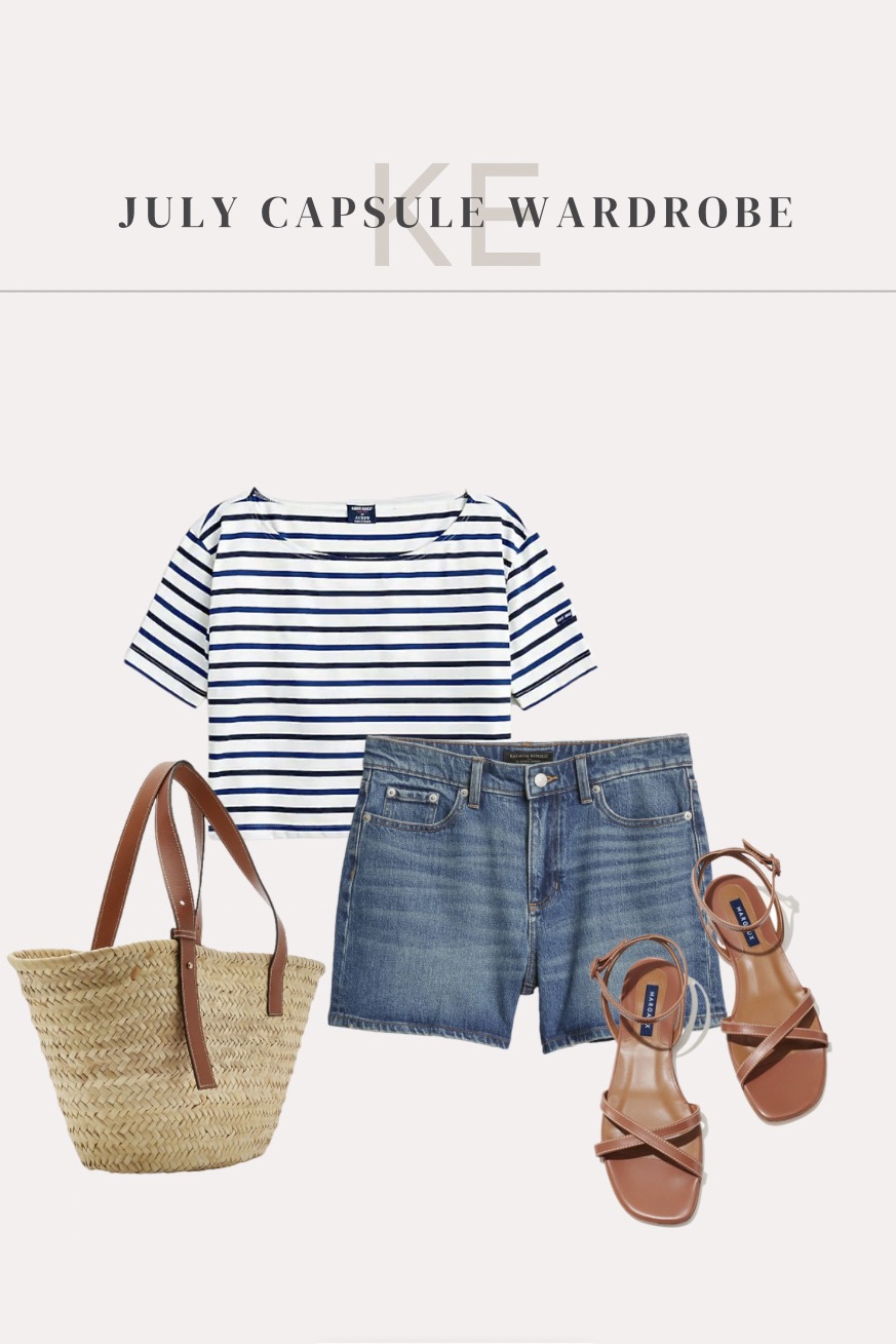 An outfit idea from my July capsule wardrobe